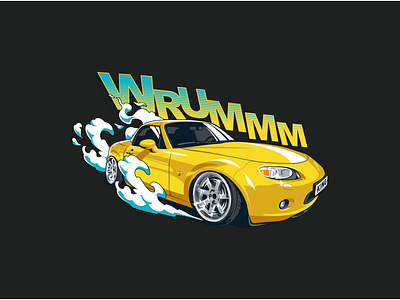 Wrummm Cars Logo Design design graphic design illustration logo vector