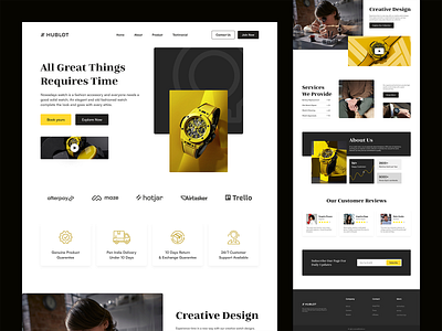 Timeless Elegance: A Watch Store Website Design design graphic design illustration online watch store typography ui ux vector visual design watch store