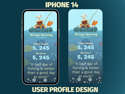 Mobile app user profile design app da dailyui design illustration phone design ui user profile web design