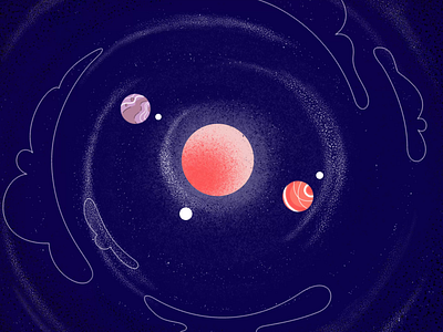 The one with the planets animation design motion graphics motiondesign vector