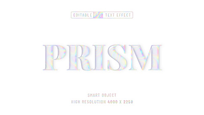 Prism Text Effect asset colorful design graphic design minimalist photoshop prism subtle text effect