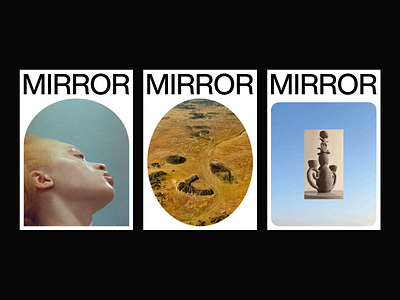 MIRROR MIRROR - POSTERS a4 art art direction brutalist clean content design editorial flyer gallery graphic design helvetica layout minimal photo photography poster print swiss typography