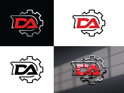 DA automotive 3d automotive branding clean design graphic design icon logo vector
