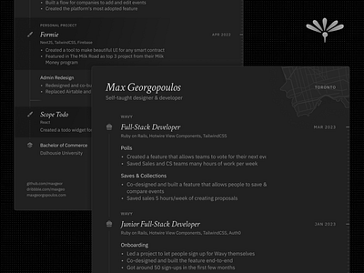 Who said a resume can't be pretty? branding dak dark dark mode design gradient graphic design logo ux