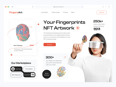 NFT Hero Section artwork clean crypto design hero hero section home page landing page marketplace nft nft marketplace nftart nfts ui uidesign ux web design web3 website