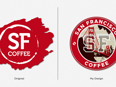 San Francisco Coffee Logo Redesign By Me branding coffee logo coffee shop coffeelover graphic design jenama kopi jenama lokal jenama malaysia kaki kopi kedai kopi kopi logo logo bisnes logo kedai kopi logo kopi logo lawa malaysia mengopi penggemar kopi san francisco