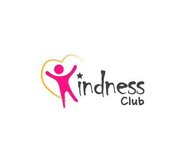 Kindness club logo design charecter concept design illustration logo