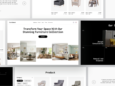 FurniBeast - Furniture Landing Page chair design ecommerce furniture homedecor interior interior design landing page living room marketplace online store responsive shop sofa store ui web web design website website design