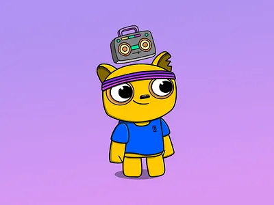 Clubbie Bear NFT bear characterdesign colorful crypto cute illustration illustrator nft