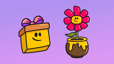 Clubbie Bear NFT - Gift icons characterdesign cute flower honey honeypot illustration illustrator nft present vector