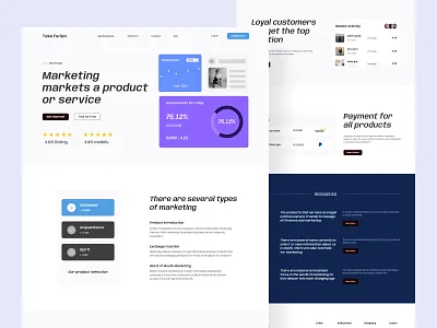 Marketing Product Landing Page | Exploration app design homepage landing page marketing mobile packaging product startup ui userinterface ux web webdesign website