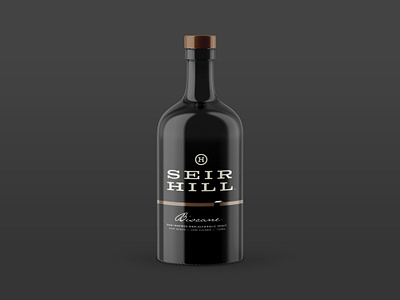 Seir Hill Biscane bottle design graphic design label design non alcoholic packaging spirit bottle