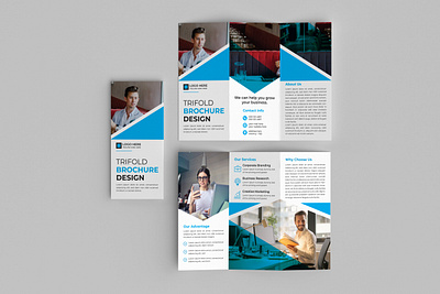 Corporate Business Trifold Brochure Design brand identity branding brochure design business brochure business post company brochure corporate corporate brochure creative creative trifold design graphic design marketing design modern modern trifold brochure professional trifold brochure trifold brochure design trifold design