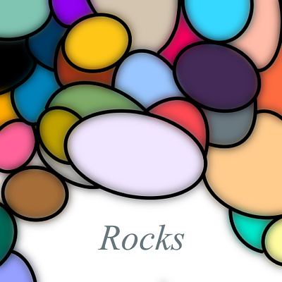 Color Blur Rocks blur colorful creative design digital geometric graphic graphic design procreate raster