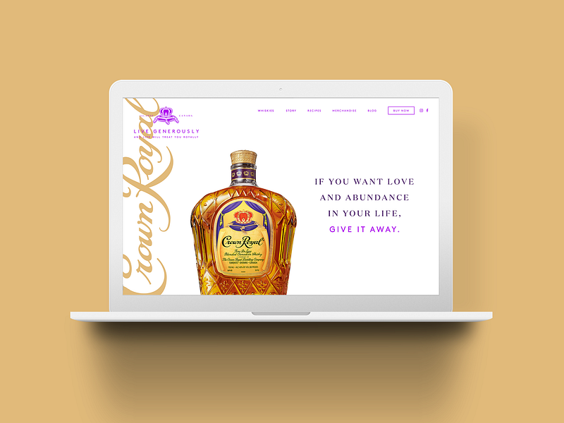 Crown Royal (2019) information architecture ui design ux design uxui web design website design