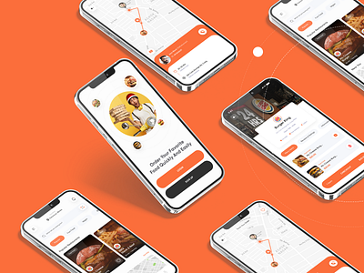 Food Delivery App Design app design case study delivery design food ui ui design ux