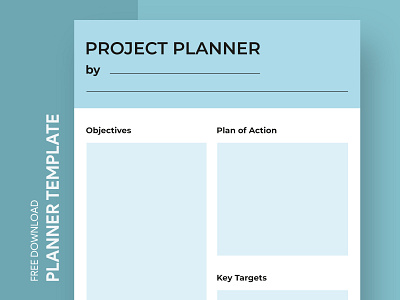 Simple Project Planner Free Google Docs Template business corporate daily docs document google ms planner print printing project projectplanner template templates word