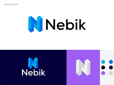 Nebik logo abstract logo branding creative logo design illustration logo logo designer modern logo ui vector