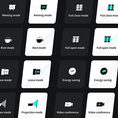 Icons and components of the central control surface! 🎉 interface design ui ux web design