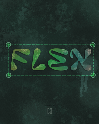 Flex design graphic design illustration typography