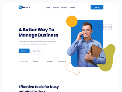 Solvency - Agency Website agency website branding design graphic design minimal uiux web bannner