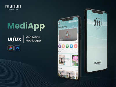 Meditation - App UI Design app design creative ui design figma medicare meditation mobile ui design ui ui design ui.ux xd