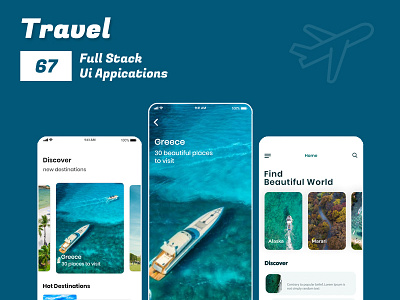 Travel App Design app ui design branding design graphic design minimal travel app uiux