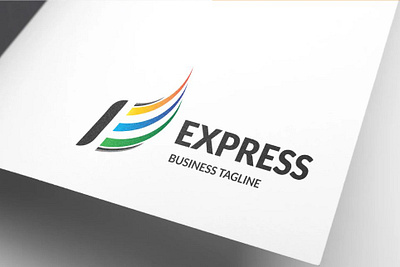 Letter E Express Business Logo Design design express logo fly