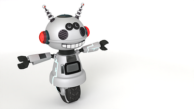 3D Character Bobby Robot 3d animation design illustration