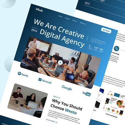 Designing the Future Digital Agency Website graphic design ui
