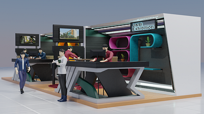 3D Exhibition / Pameran 3d animation design illustration