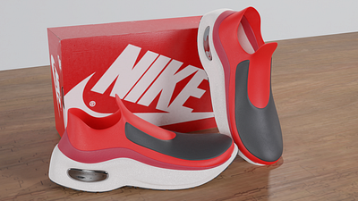 3D Modeling Nike Shoes 3d animation design illustration