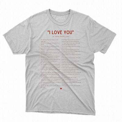 Official I Love You In Taylor Swift Lyrics Sweatshirt Hoodie