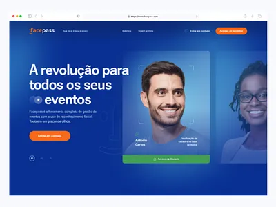 Facepass UI/UX Design app design graphic design typography ui ux vector