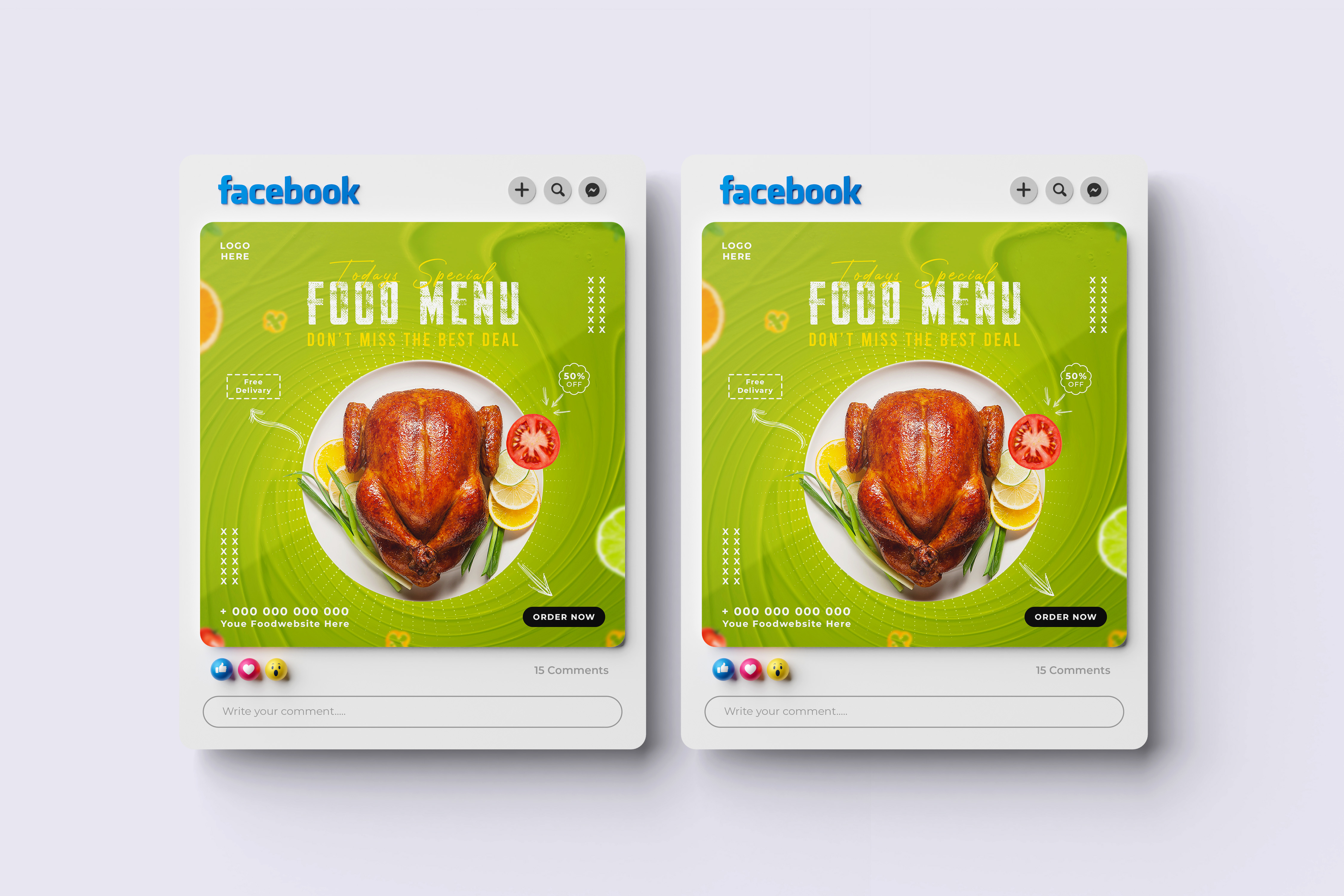 Social Media Food Design By MD SADIQUL ISLAM On Dribbble