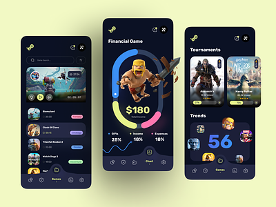 Game Store Platform App app app store dashboard design gambling game game store gaming ios mobile mobile game platform ui ux