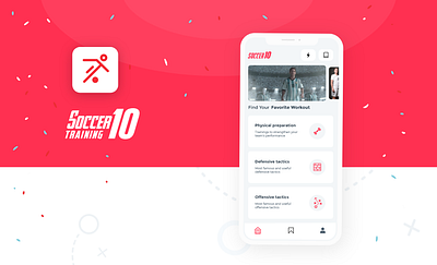 Soccer Training app design graphic design interface mobile ui