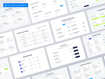 Careers Components Design. 2023 agency website clean component eommerce website habib home page design landing page design minimal design mobile app motion graphics template design trending design ui ui design uiux web app website design