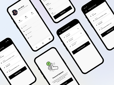 AC | Settings for Mobile app | UIUX android app design animation app app design design flat illustration logo minimal mobile app ui uiux vector visual design