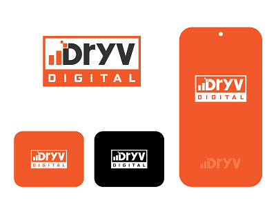 Dryb Digital Marketing Logo branding creative logo design designe digital digital marketing graphic design internet logo marketing minimal seo simple typography vector