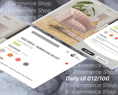 E- Commerce Shop - DailyUI 012/100. app branding design graphic design illustration logo typography ui ux vector