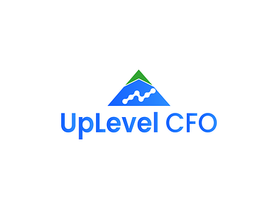 uplevel cfo logo branding design graphic design illustrator logo logo design typography ui vector