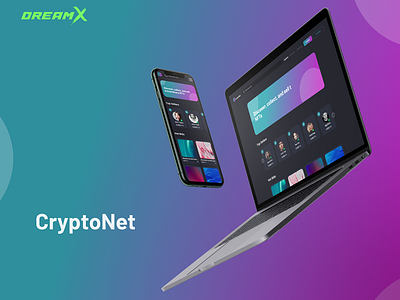 CryptoNet [Crypto] android app crypto crypto app crypto wallet dark theme design dreamx finance fintech ios iphone mobile app prototype ui ui design ux ux design web web app