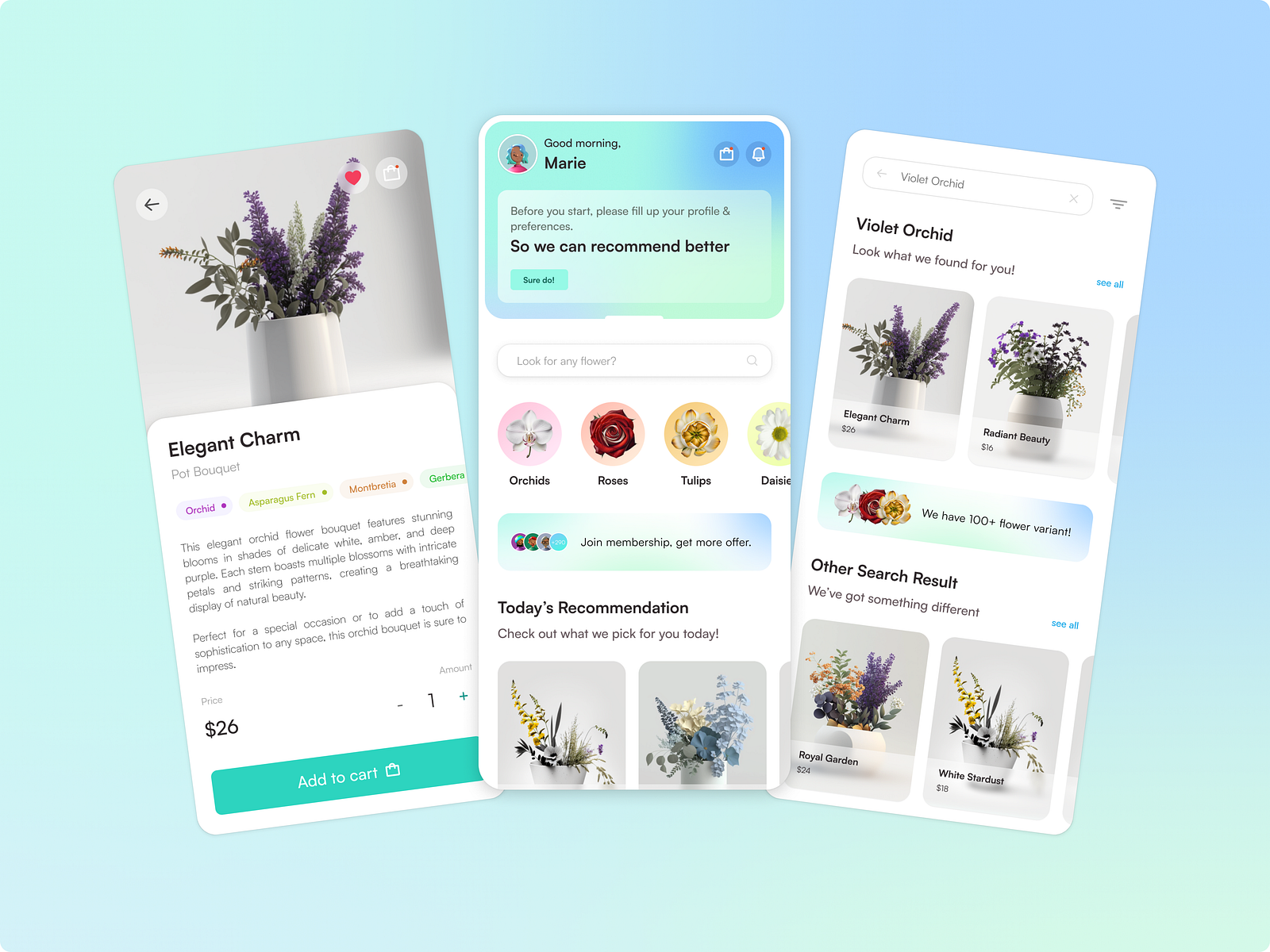 Flower Shop App by Moehammad Aldin on Dribbble