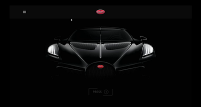 Bugatti concept car UI appcar bugatti car carapp carui conceptcart supercar ui uicar uidesign ux uxdesign webapp webdesign