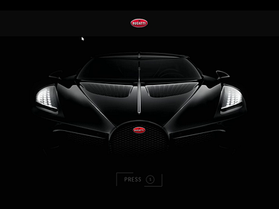 Bugatti concept car UI appcar bugatti car carapp carui conceptcart supercar ui uicar uidesign ux uxdesign webapp webdesign