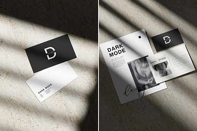 Dark Branding Mockup Collection 3d branding design illustration mockup mockup set