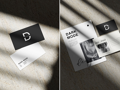 Dark Branding Mockup Collection 3d branding design illustration mockup mockup set