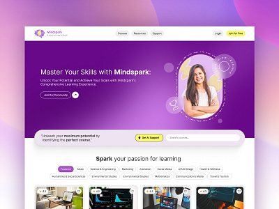 Mindspark design graphic design illustration ui