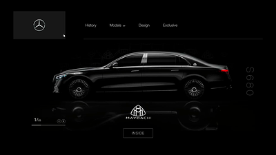 Maybach car UI concept car carui driver luxurycar maybach mercedes supercar uber ui uicar uidesign uxdesign web webdesign